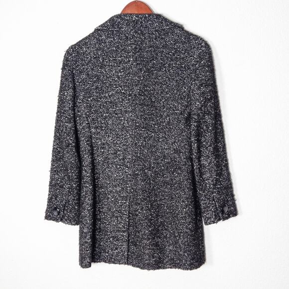 Talbots Petites Women’s Knit Coat Dark Academia Minimalist Structured Fit Sz 2 - Picture 2 of 10